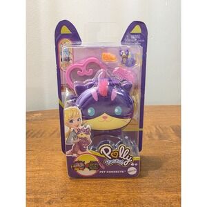 Polly Pocket Compact Pet Connects Playset Cat At A Kitty Hangout